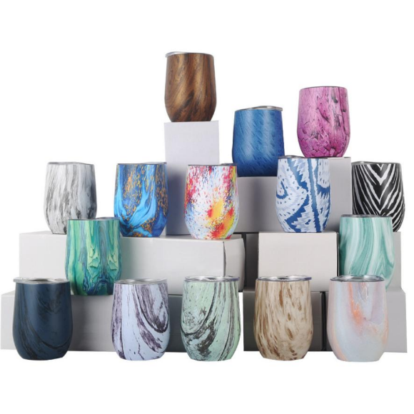 304 Stainless Steel Vacuum Wood-grain Egg Cup