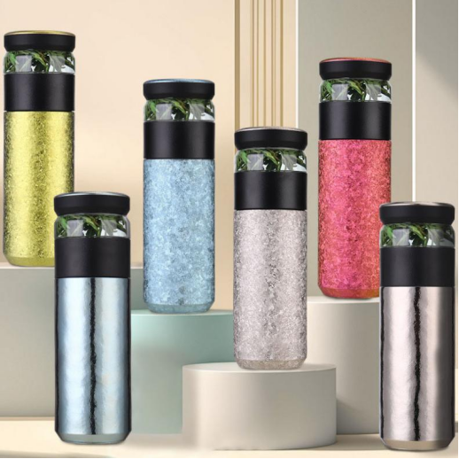 Pure titanium tea water separation cup for making tea