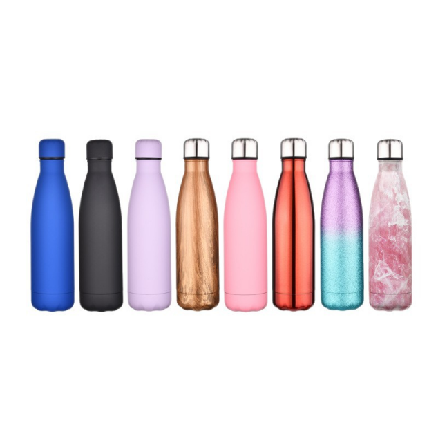 Stainless Steel Creative Wood-grain Sealed Bottle