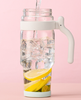 Large-capacity Straw Glass Cup
