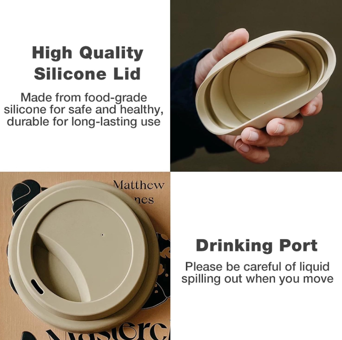 Portable Vehicle-mounted Ceramic Coffee Cup