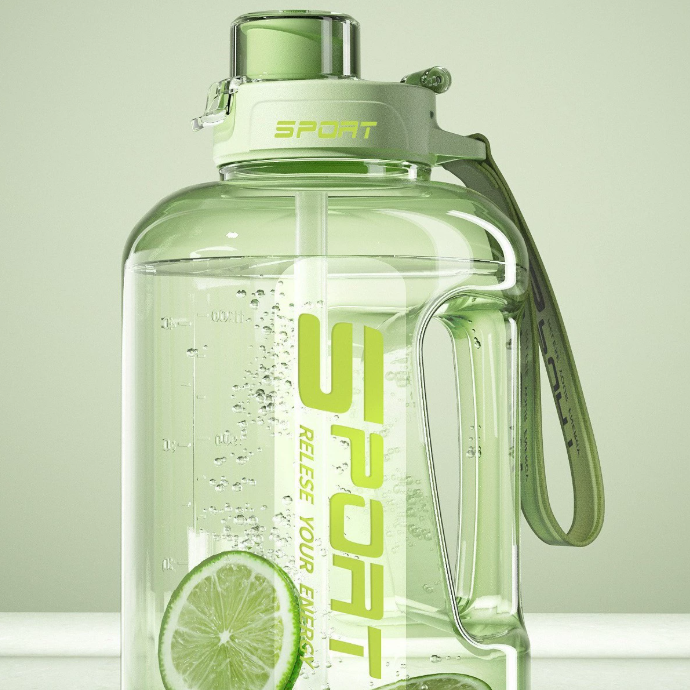 Large-capacity sports water bottle