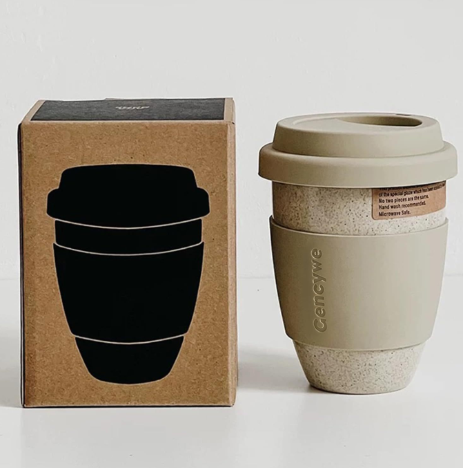 Portable Vehicle-mounted Ceramic Coffee Cup