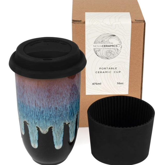 Ceramic coffee cup