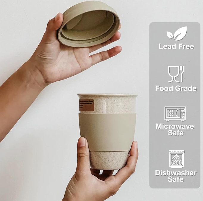 Portable Vehicle-mounted Ceramic Coffee Cup