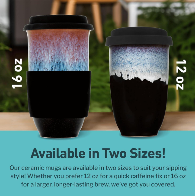 Ceramic coffee cup