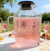 Square-shaped Glass Tea Pot
