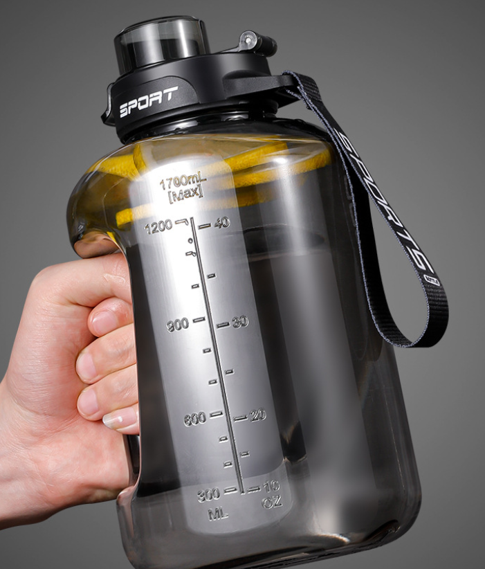 Large-capacity sports water bottle
