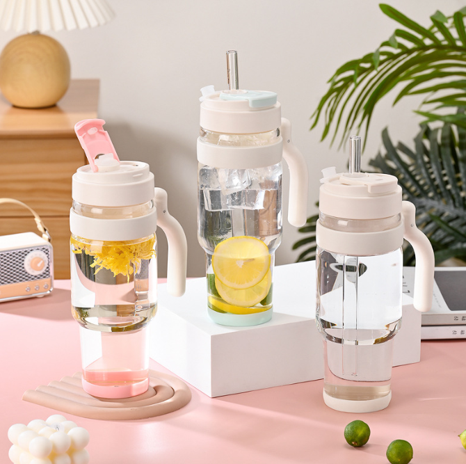 Large-capacity Straw Glass Cup