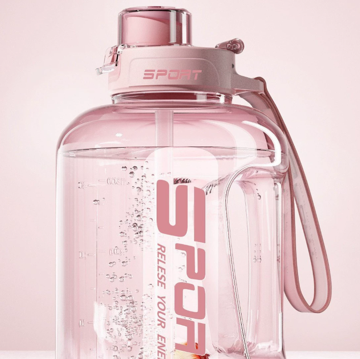 Large-capacity sports water bottle