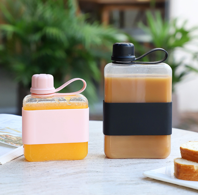 Portable Flat Jug Plastic Cup