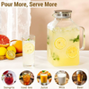 Square-shaped Glass Tea Pot