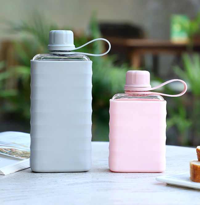 Portable Flat Jug Plastic Cup